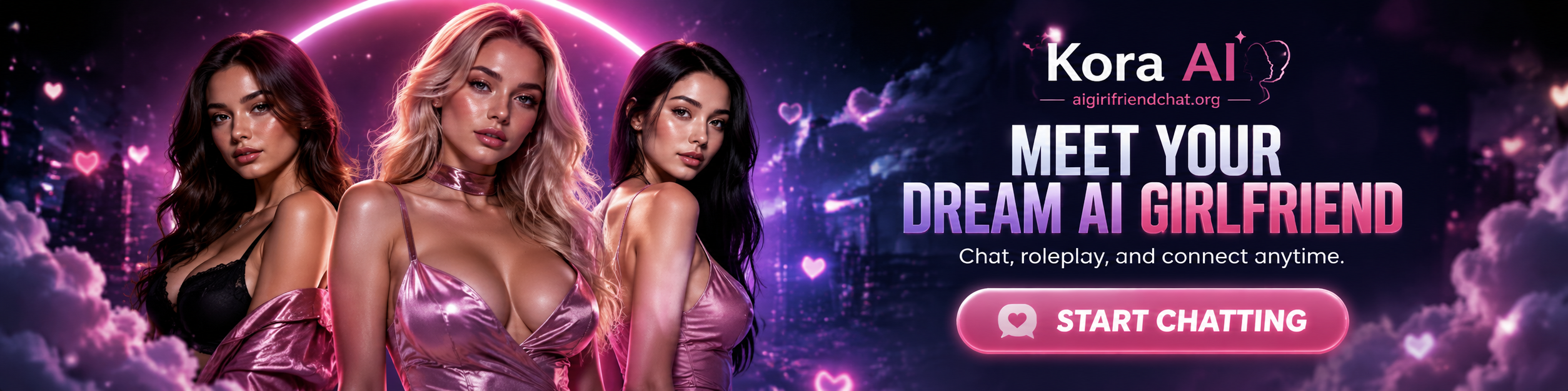 Kora AI dream girlfriend chat banner